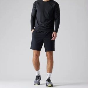 Rhone Essentials Training Shorts Men's Black Elastic Waistband Size M